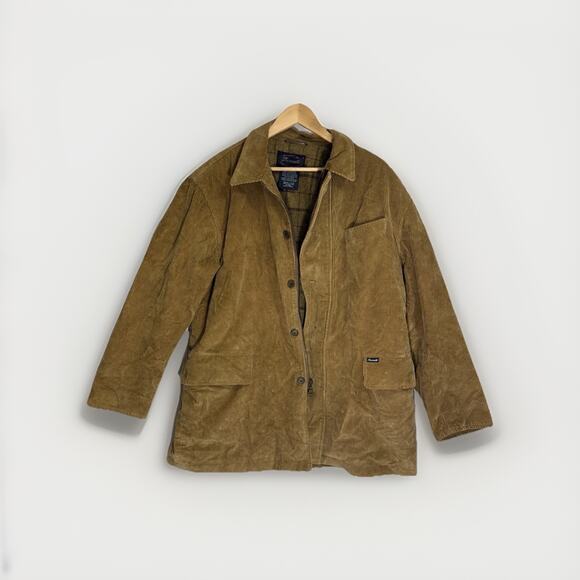 Faconnable Men’s M Tan Corduroy Jacket Wool Cashmere Lining France Design VTG - Picture 1 of 16